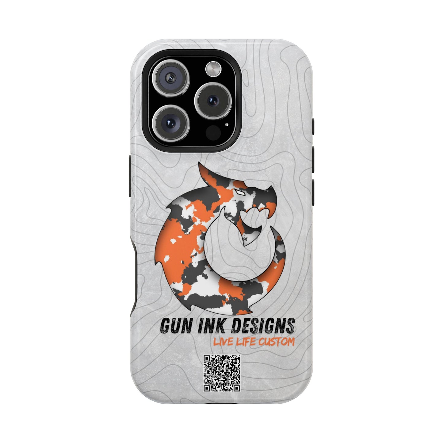 Magnetic Tough Cases - Topo QR code