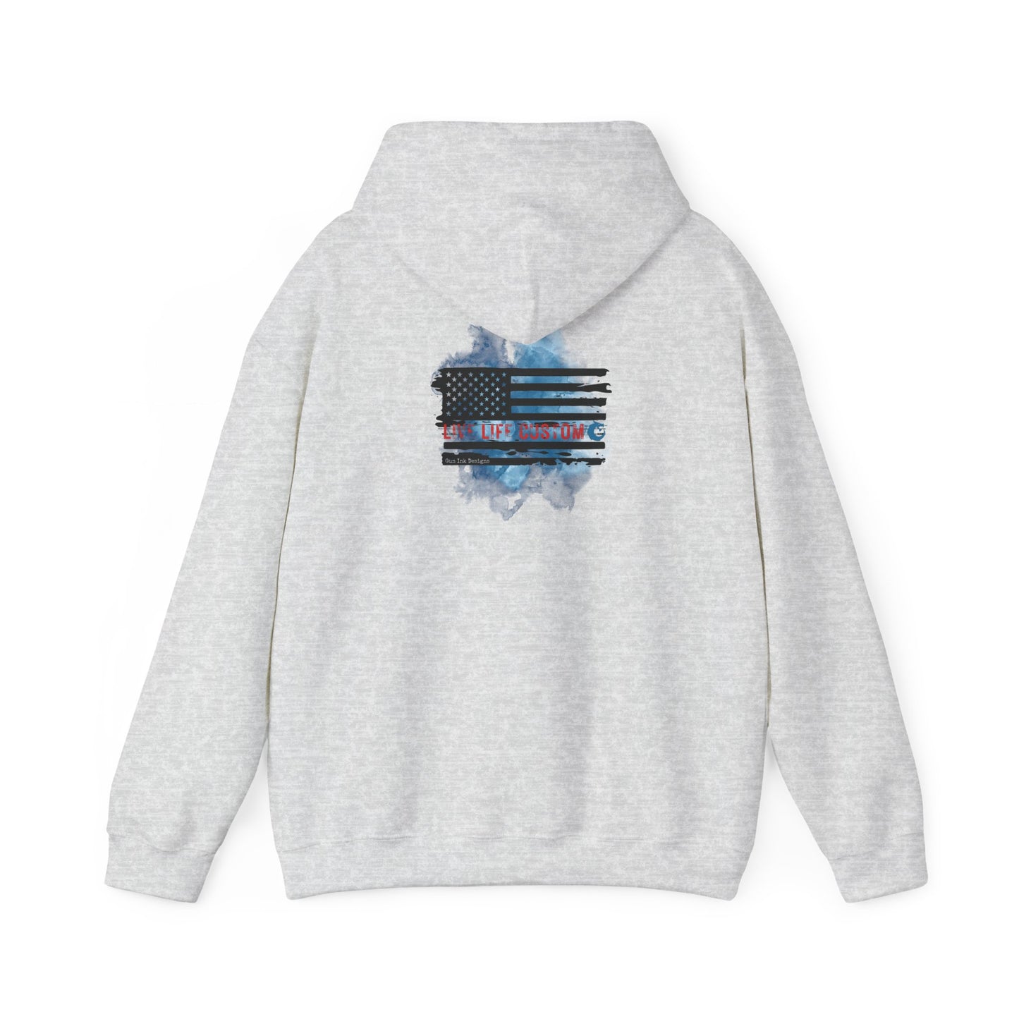 Heavy Blend™ Hooded Sweatshirt - Water Color Flag