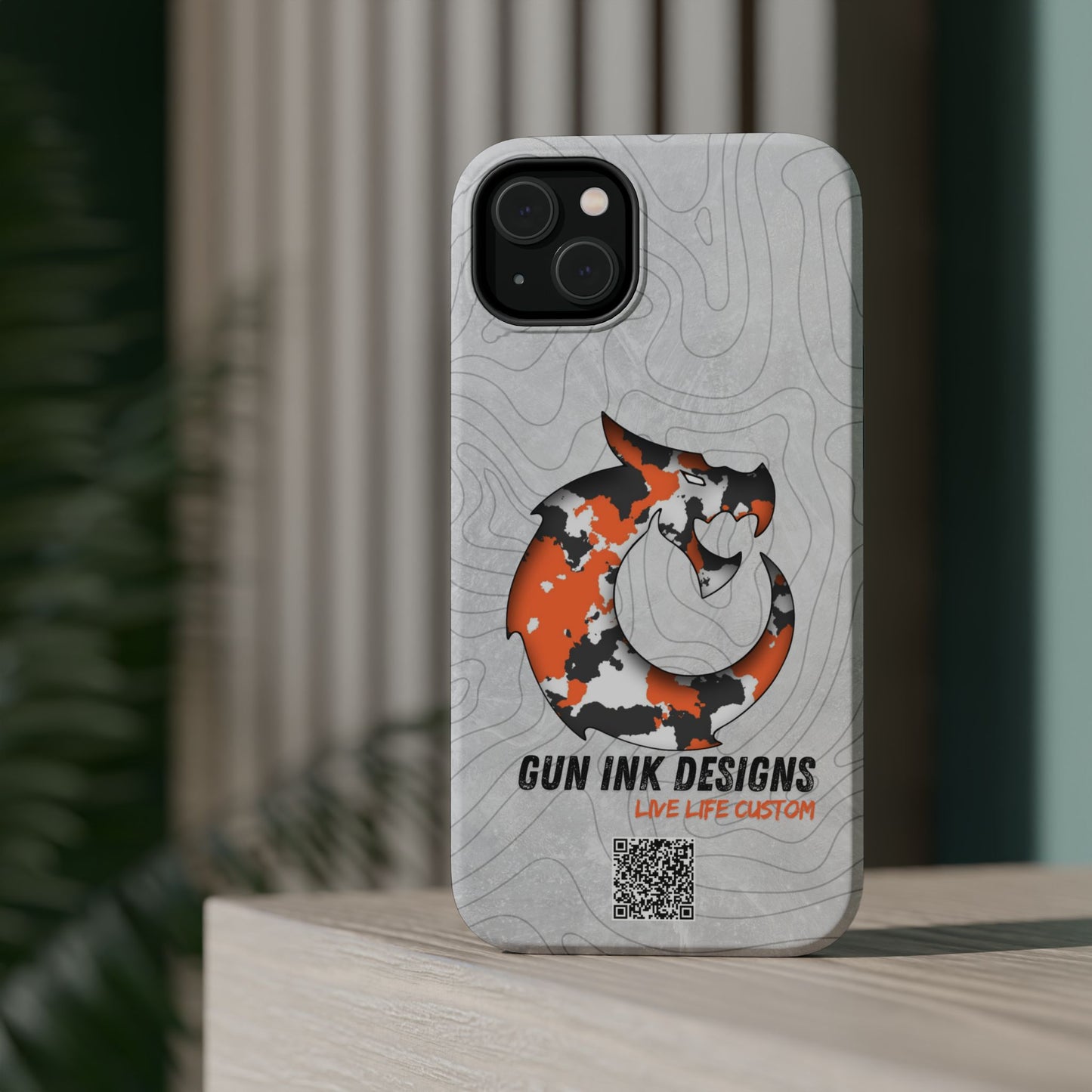 Magnetic Tough Cases - Topo QR code