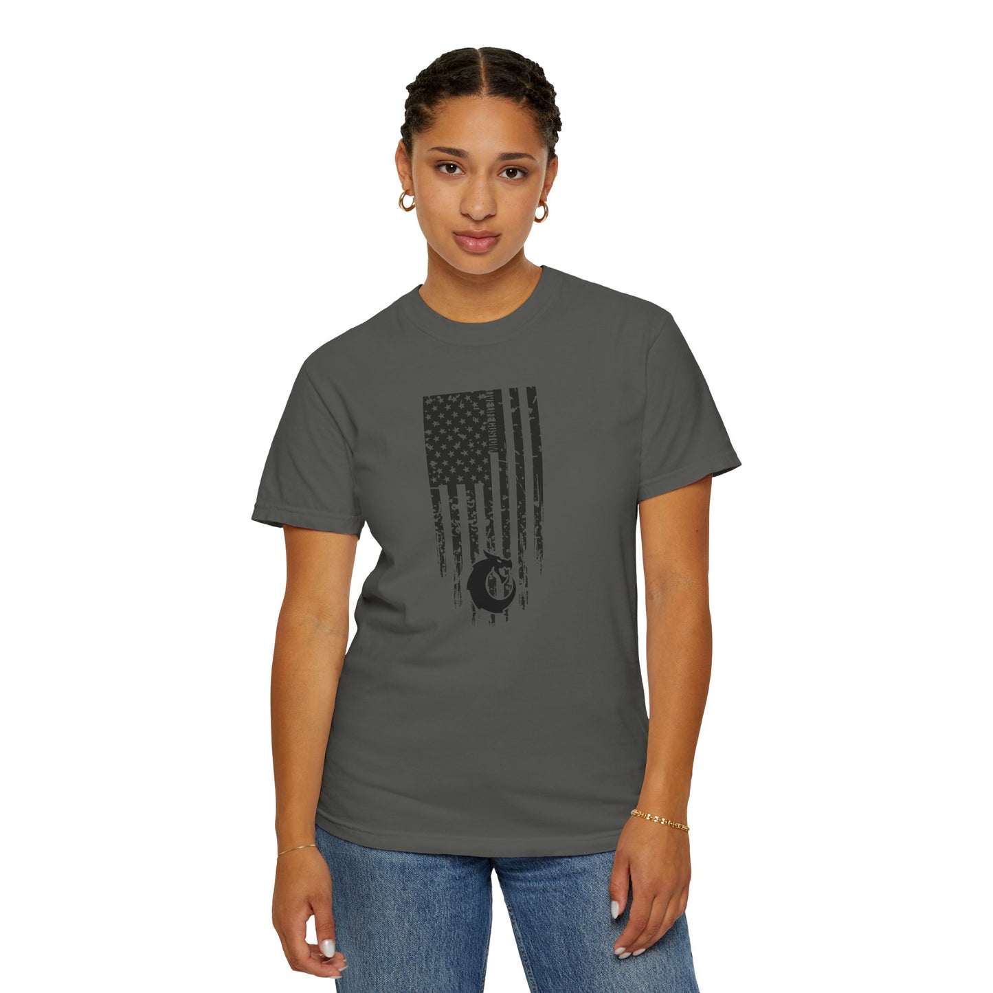 Garment-Dyed T-shirt - Distressed Flag