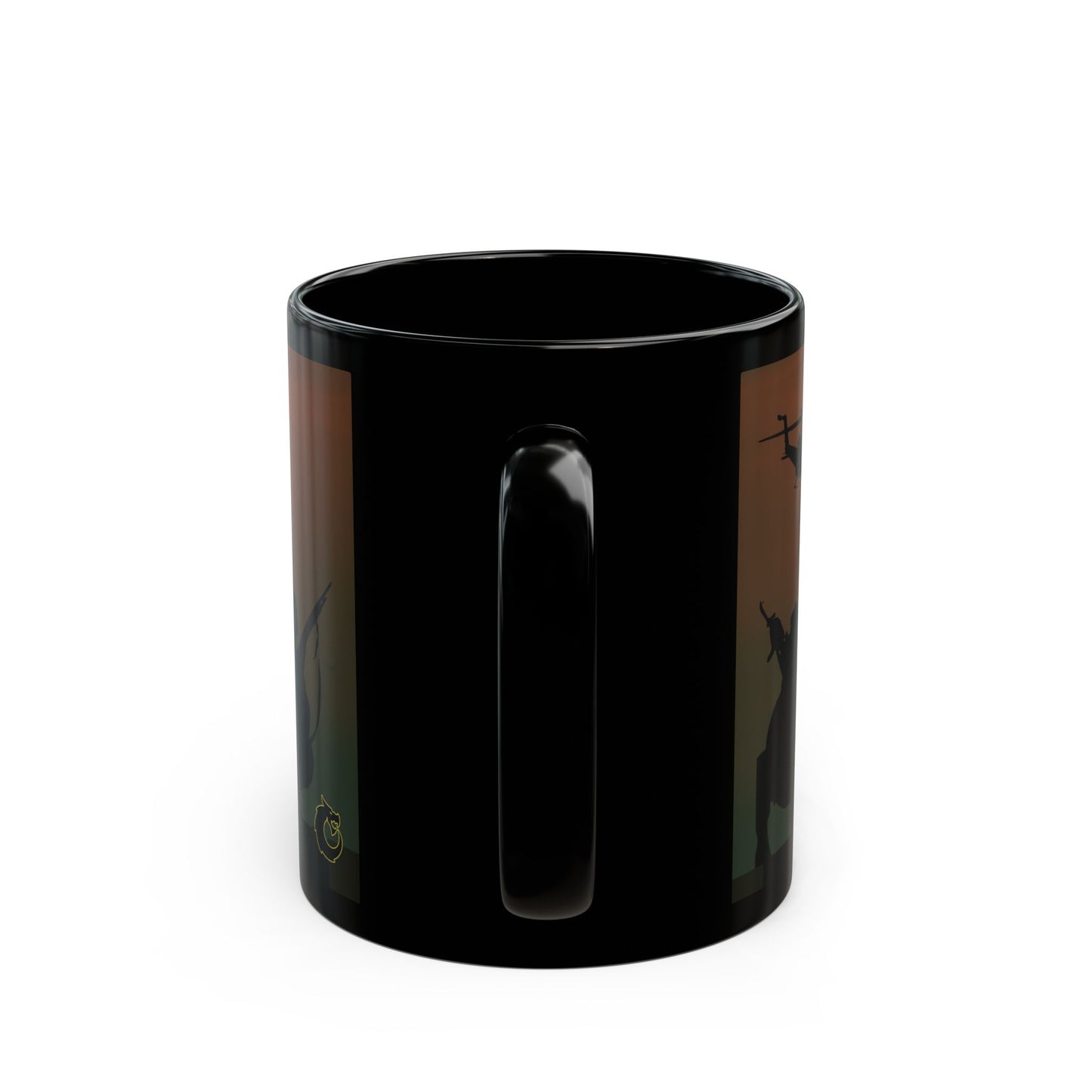 Military Tribute Black Mug - Perfect for Veterans Day & Armed Forces Appreciation