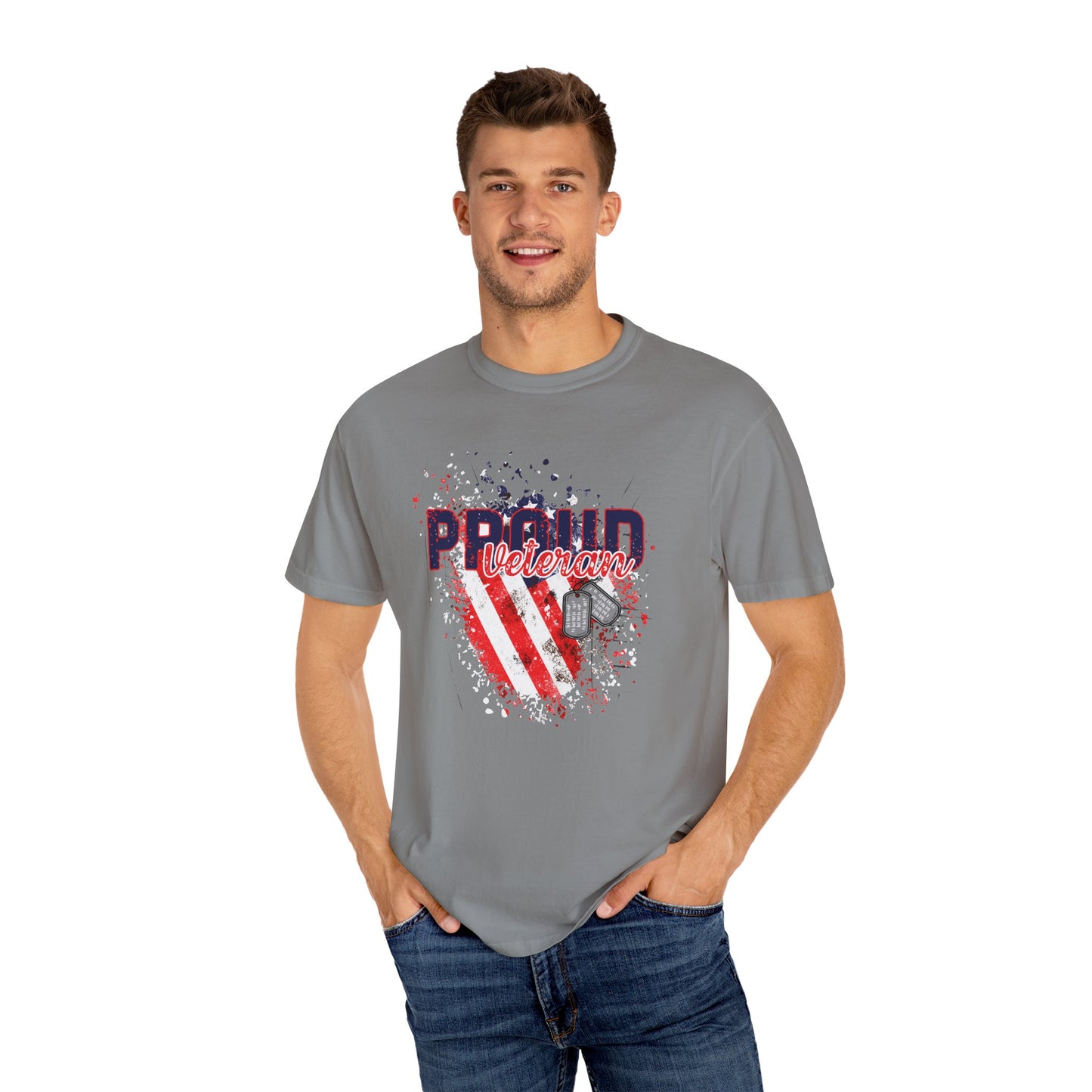 Garment-Dyed T-shirt - Proud Veteran