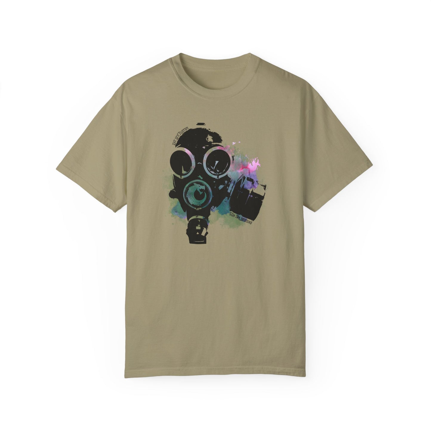 Garment-Dyed T-shirt - Gas Mask 1