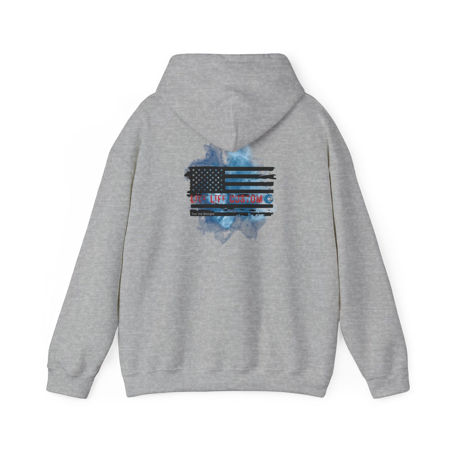 Heavy Blend™ Hooded Sweatshirt - Water Color Flag