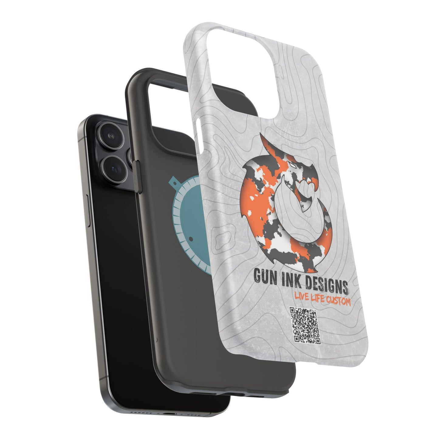 Magnetic Tough Cases - Topo QR code