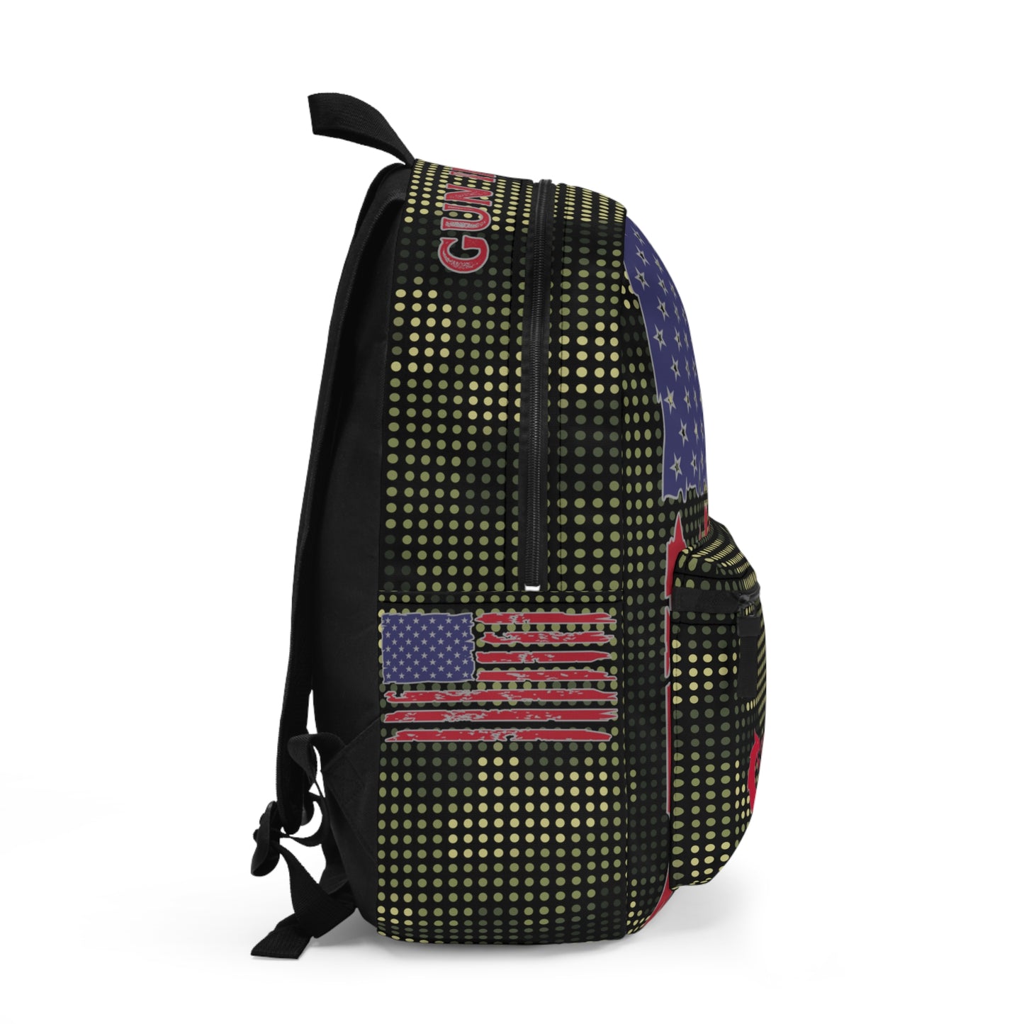 Backpack - American Flag w/ green Camo