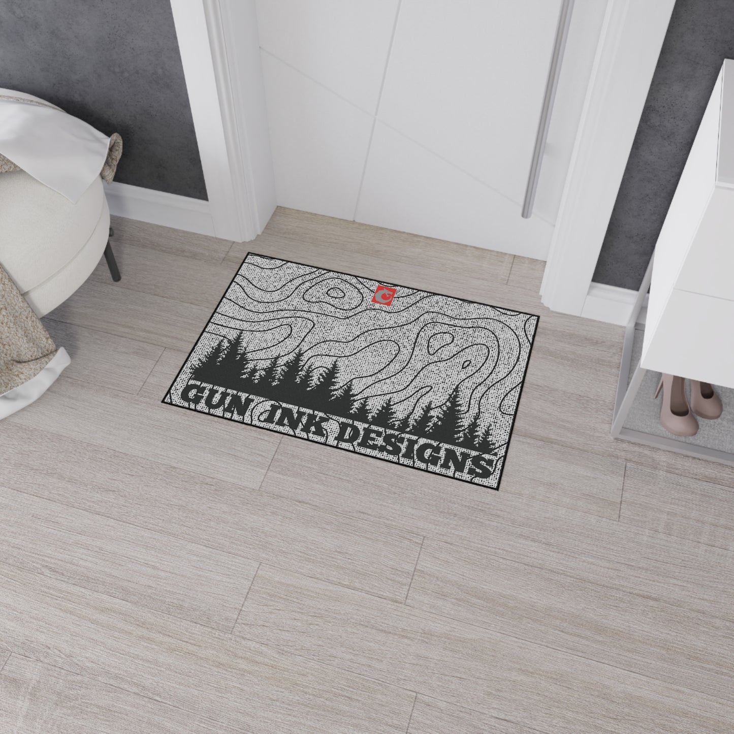 Heavy Duty Floor Mat - Topo Trees