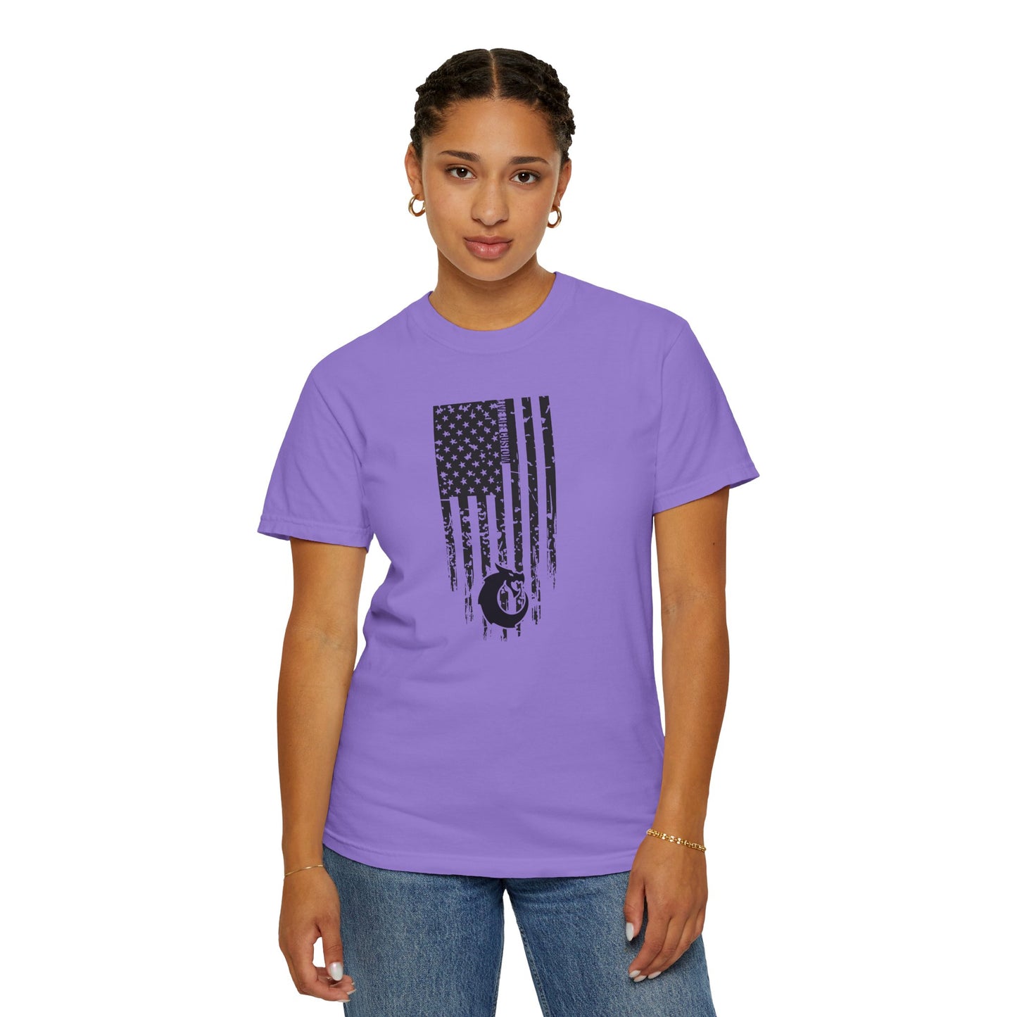 Garment-Dyed T-shirt - Distressed Flag