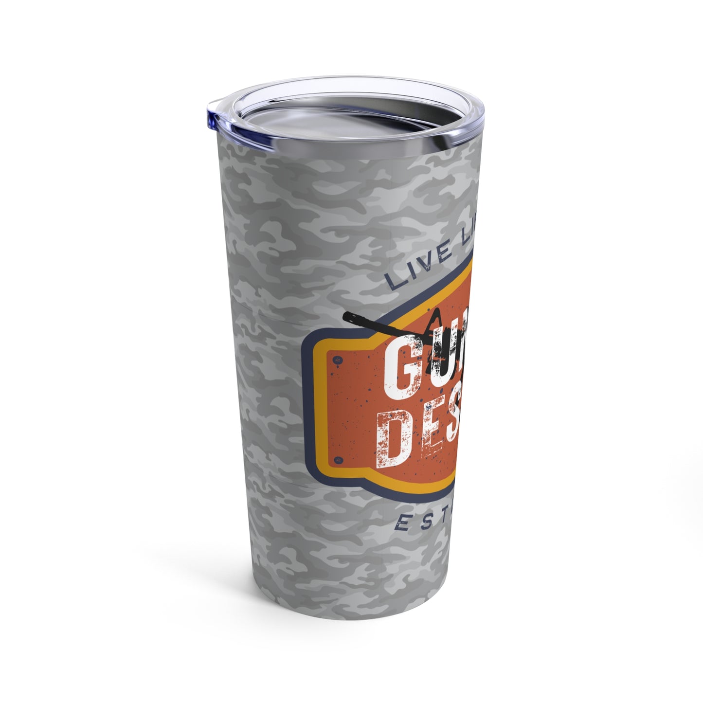 Tumbler 20oz - Faded Camo logo