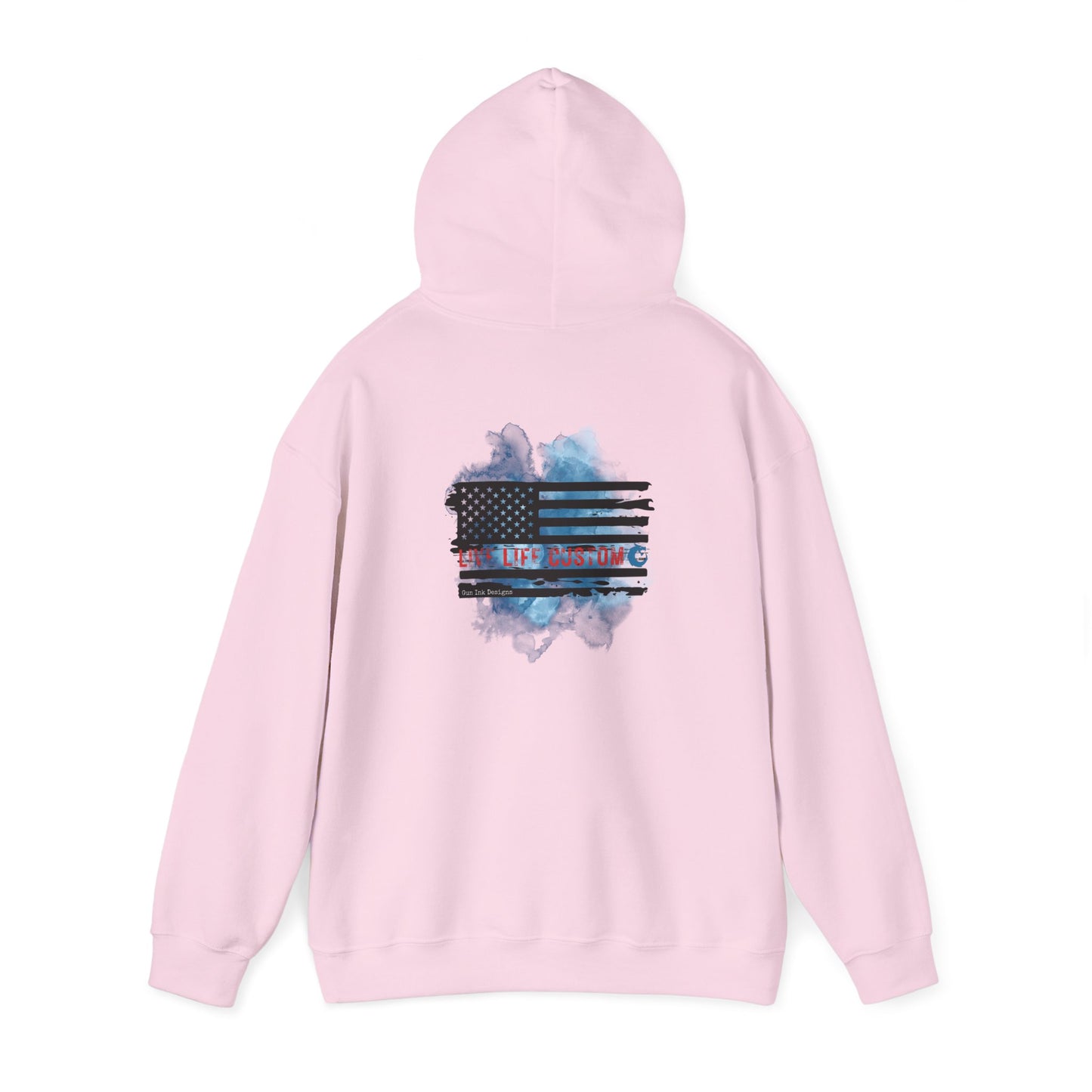 Heavy Blend™ Hooded Sweatshirt - Water Color Flag