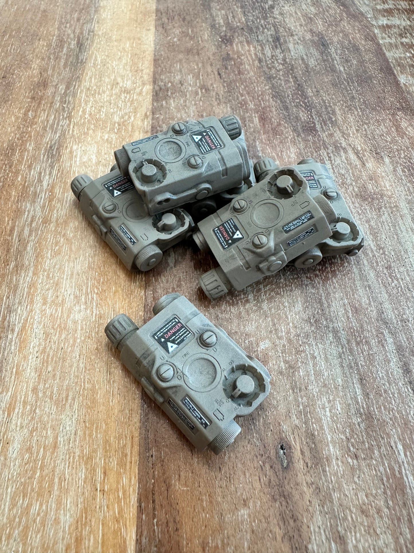 3D Printed PEQ15 - Toy (Tan) - Works with GoatGuns