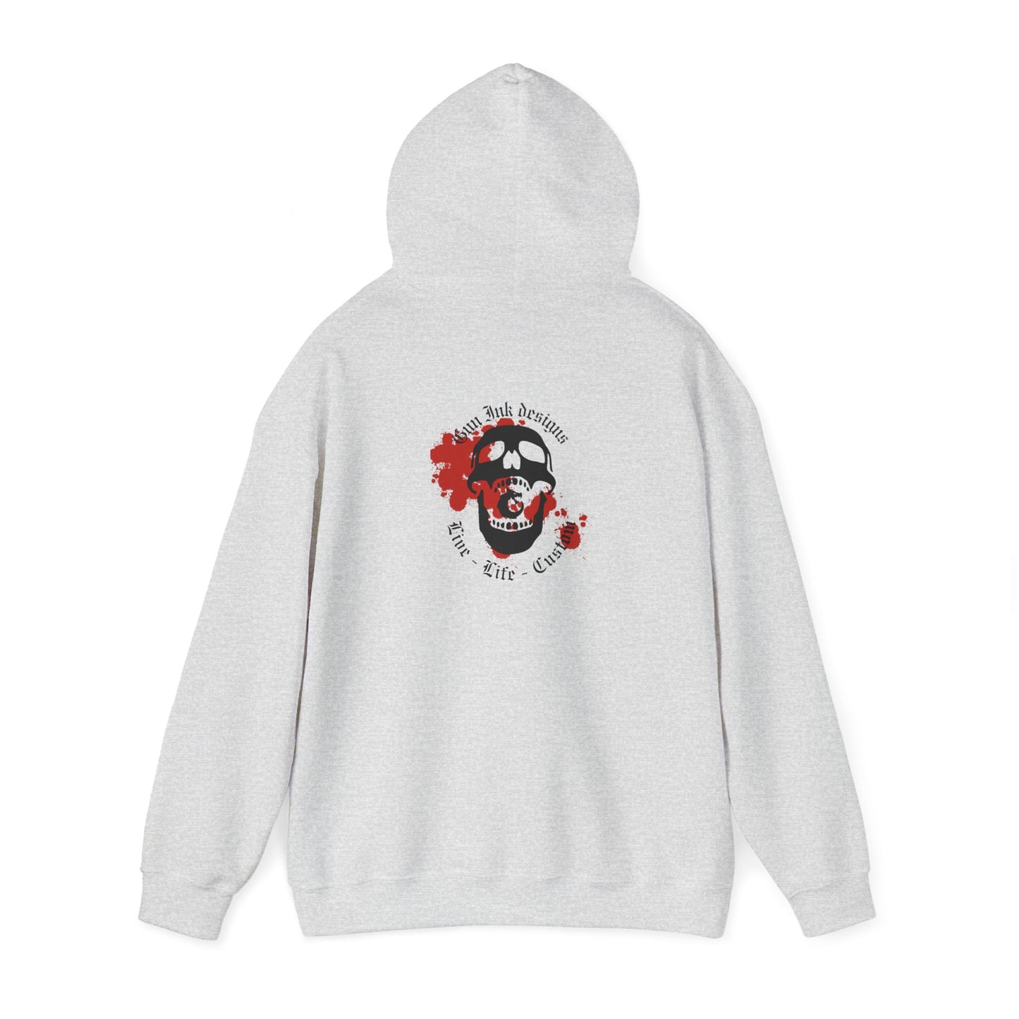 Heavy Blend™ Hooded Sweatshirt - GID Skull