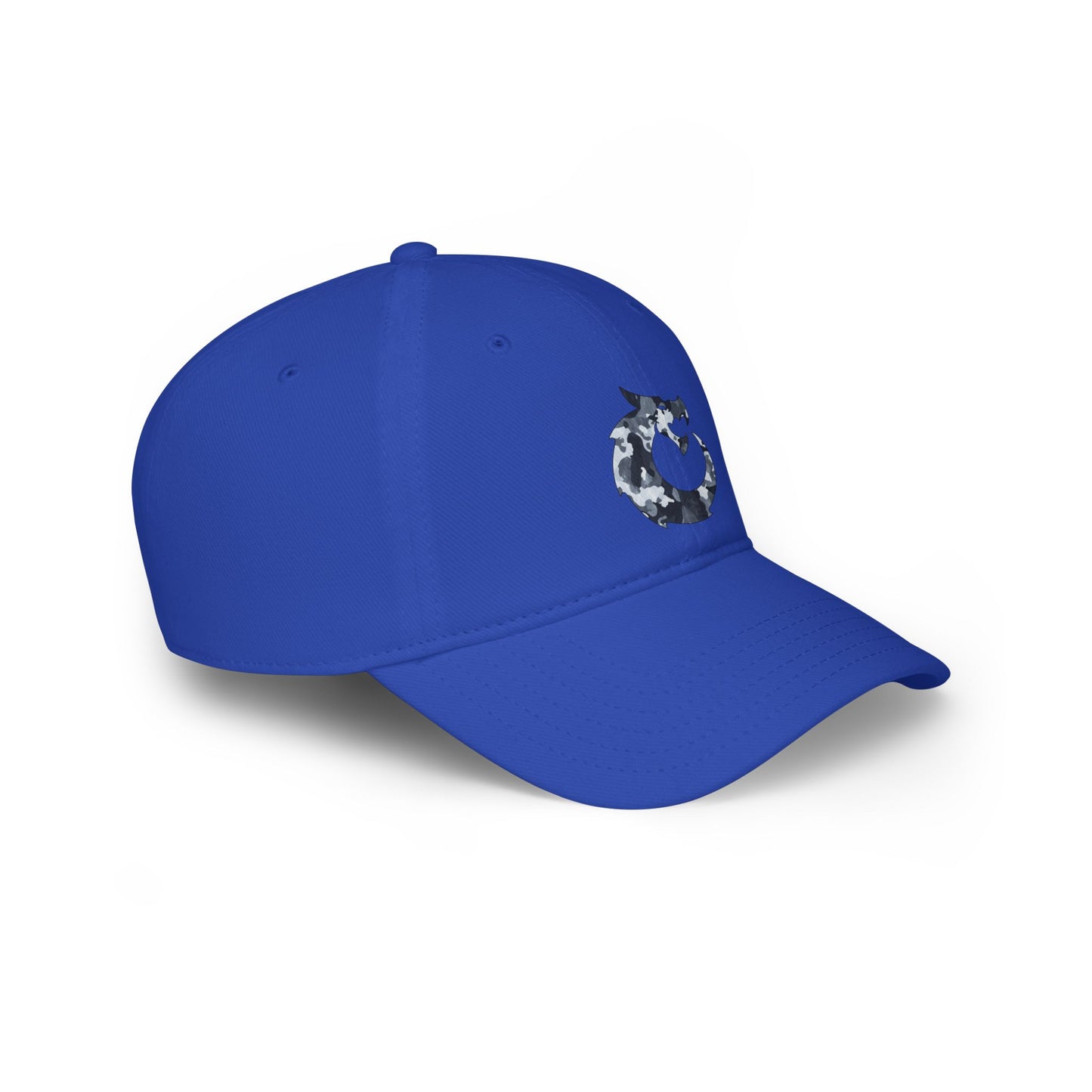 Low Profile Baseball Cap - Gray Camo Dragon