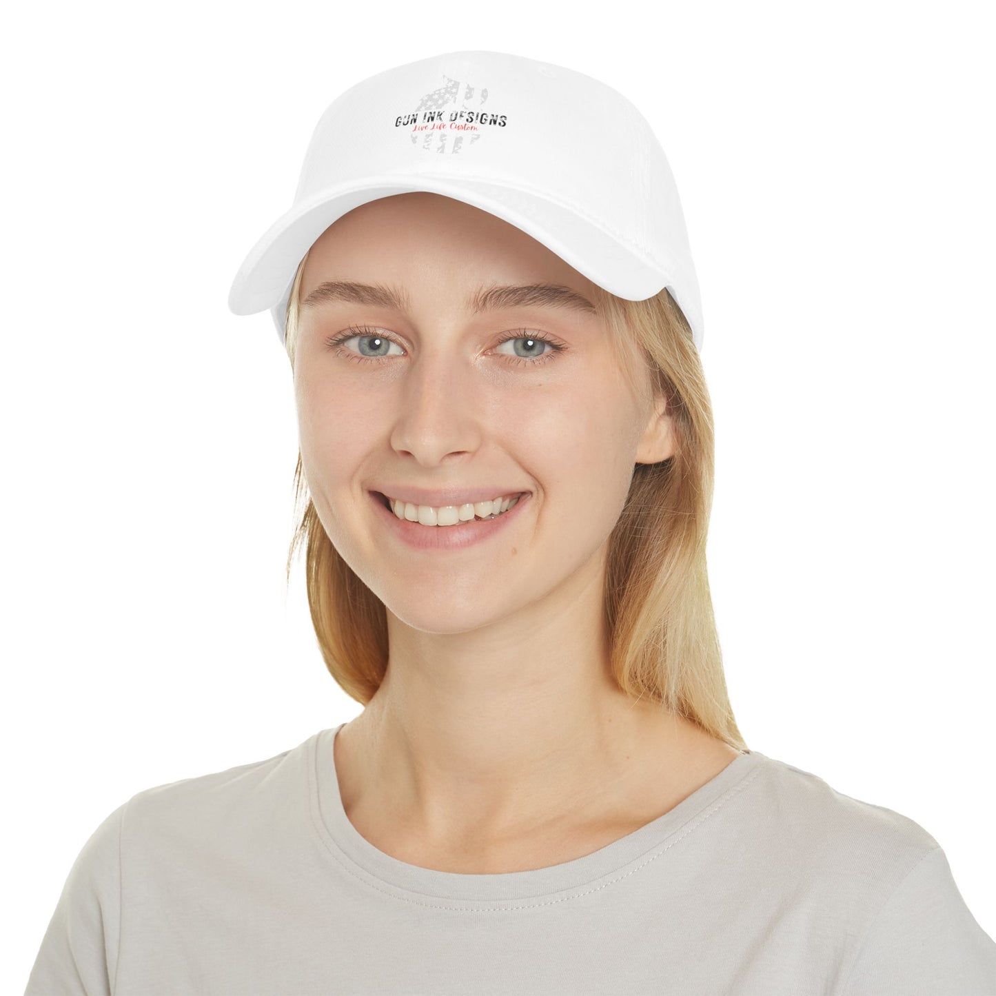 Low Profile Baseball Cap - Gray Flag Dragon