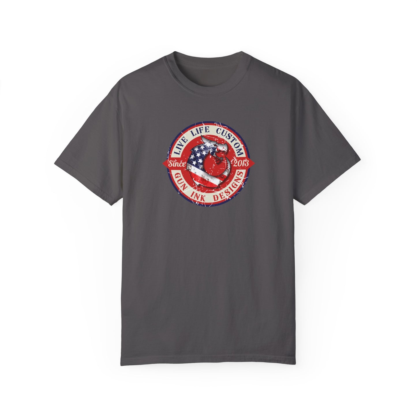 Garment-Dyed T-shirt - LLC Red Circle