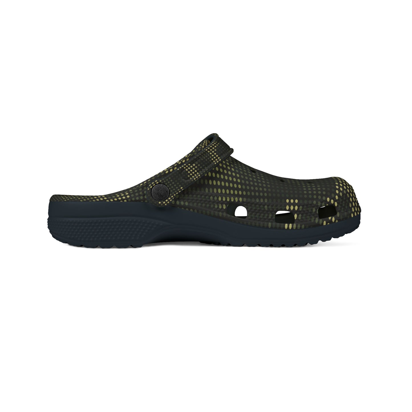 Trendy EVA Foam Rubber Clogs - Dark Green dot camo
