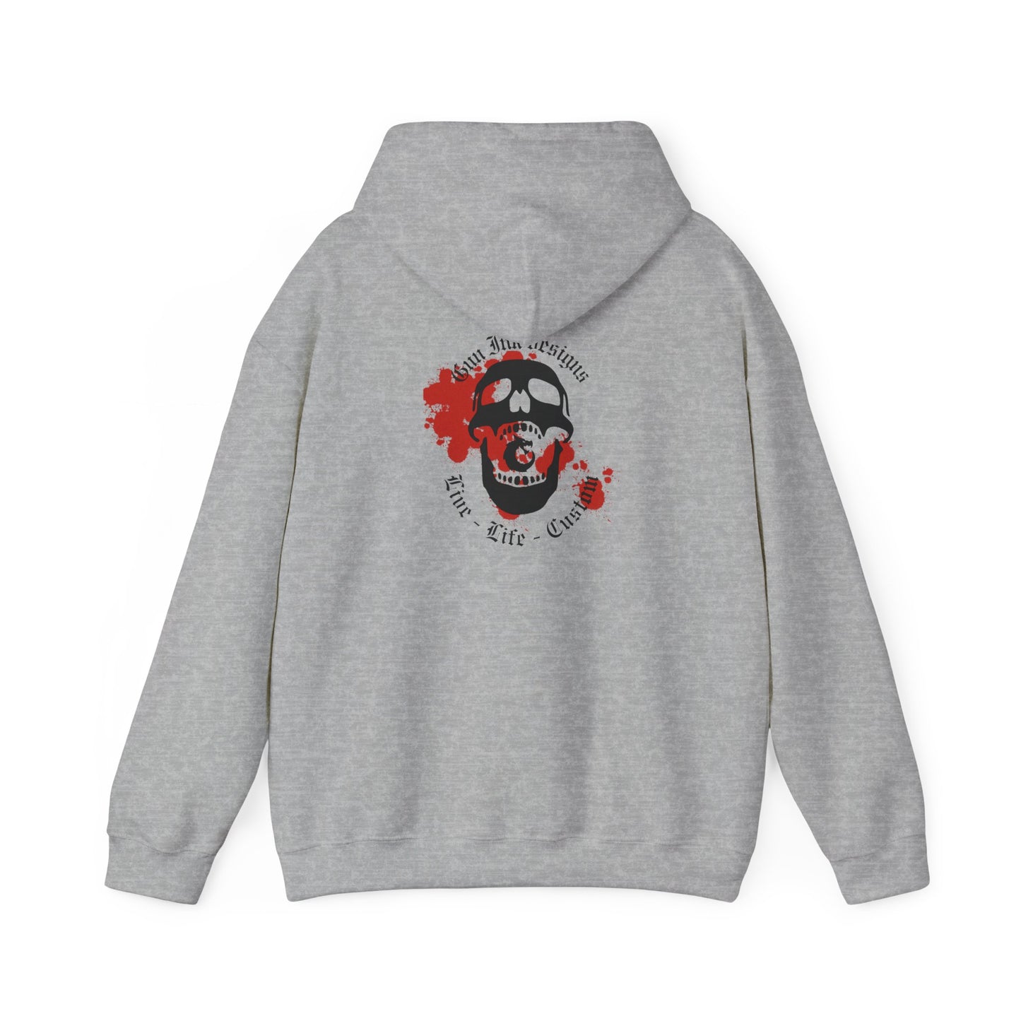Heavy Blend™ Hooded Sweatshirt - GID Skull