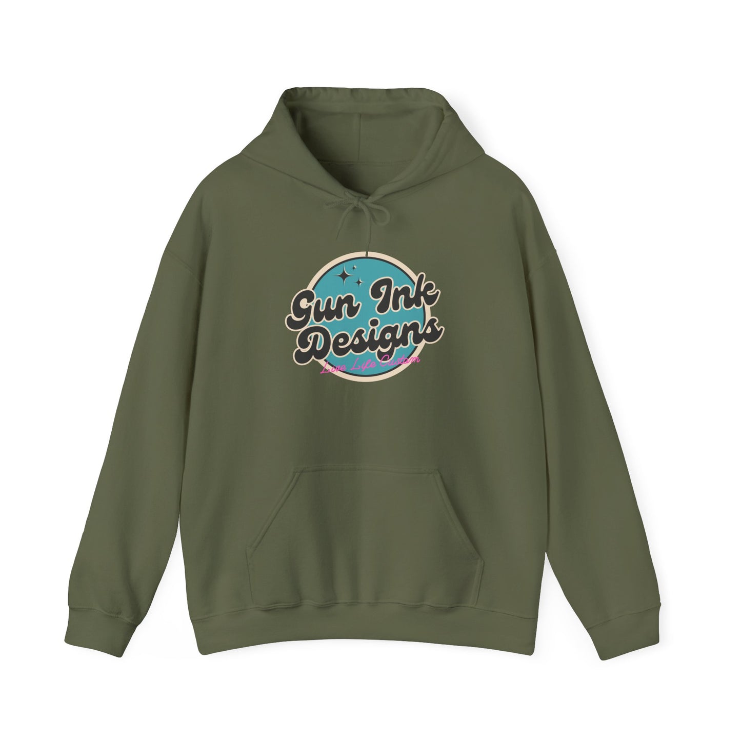 Heavy Blend™ Hooded Sweatshirt - Teal Circle