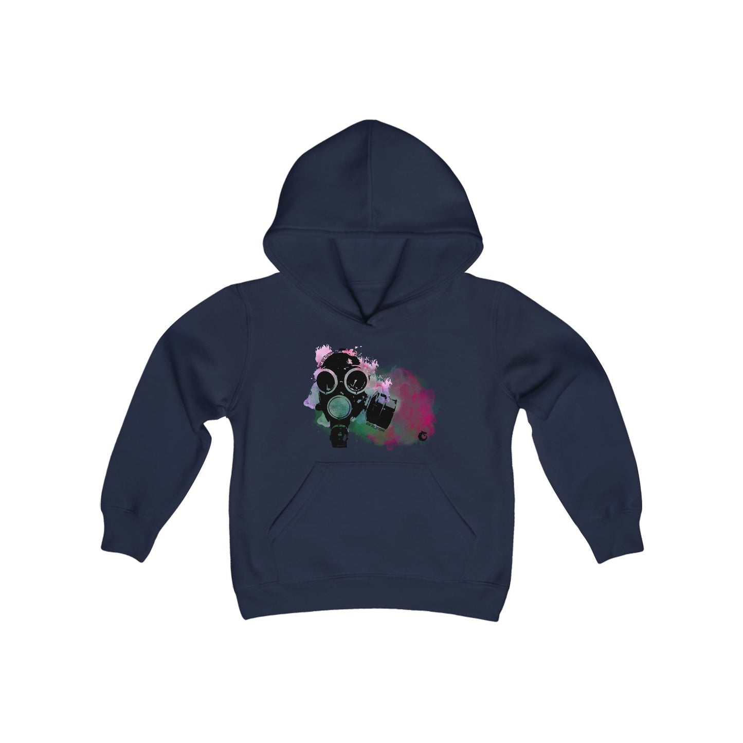 Youth Heavy Blend Hooded Sweatshirt - Gas Mask