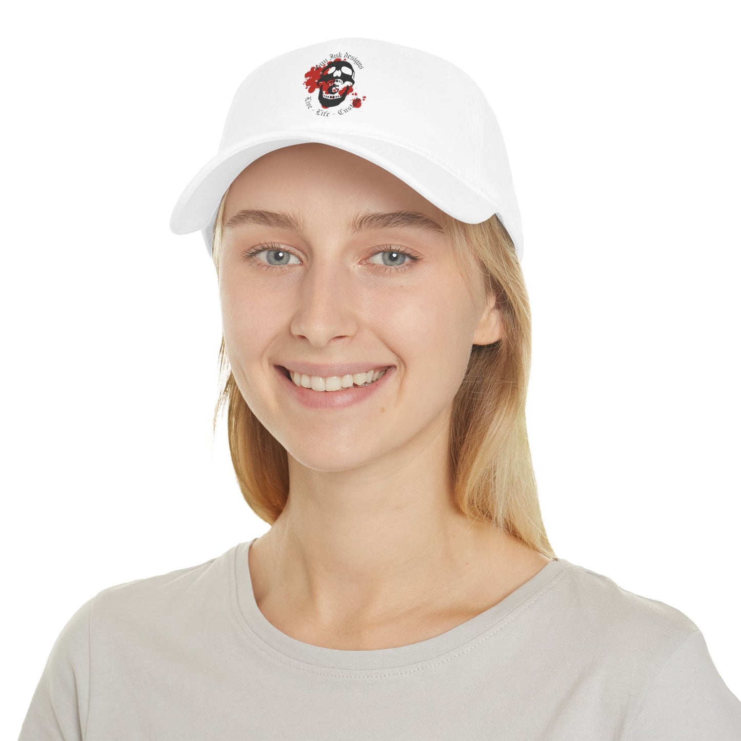 Low Profile Baseball Cap - GID Skull