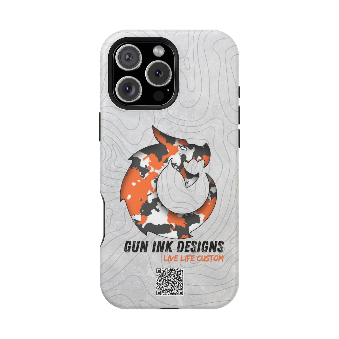 Magnetic Tough Cases - Topo QR code
