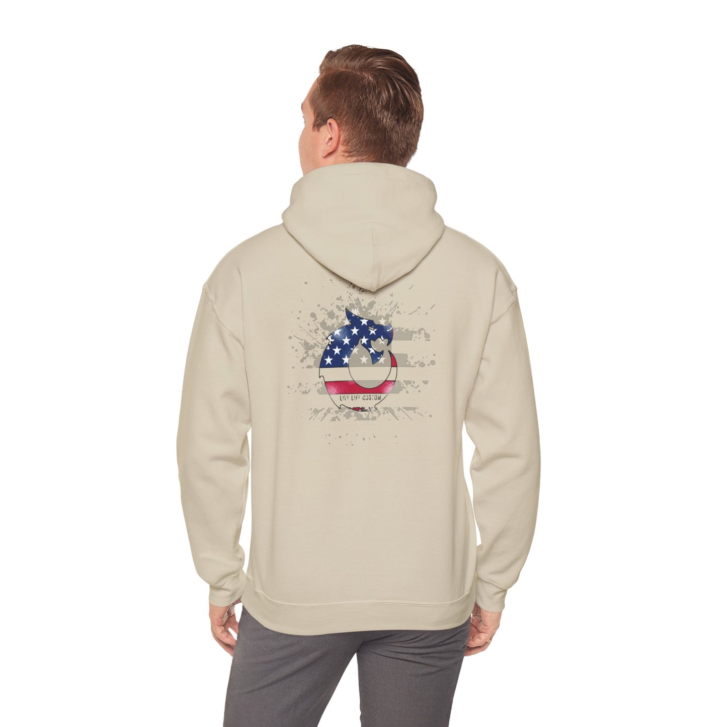 Heavy Blend™ Hooded Sweatshirt - 3D Flag