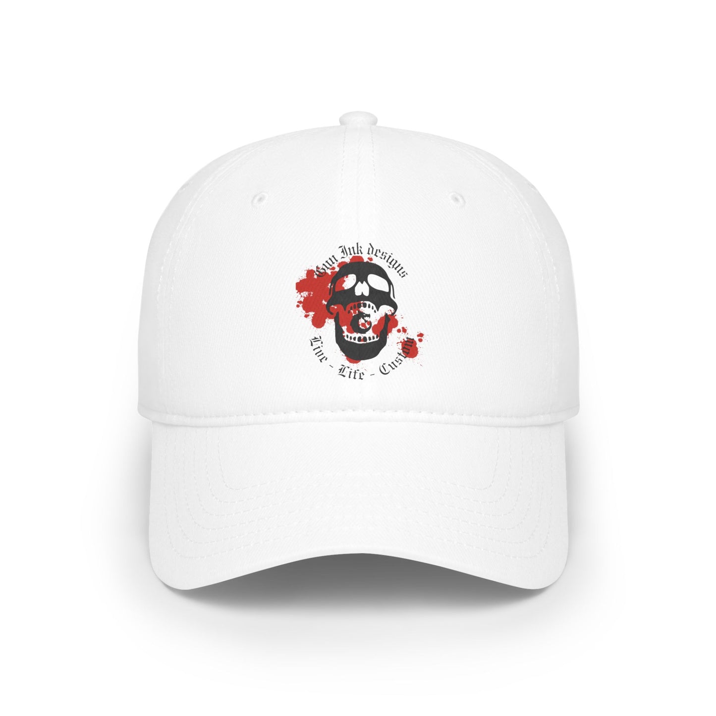 Low Profile Baseball Cap - GID Skull