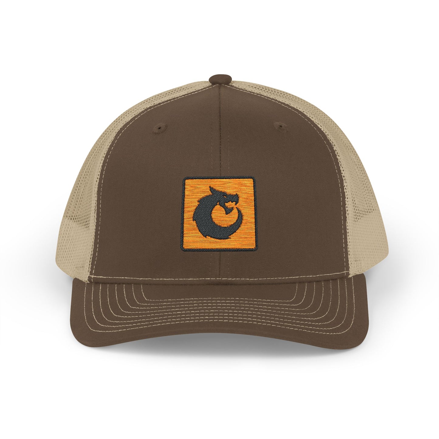 Snapback Trucker Cap - Orange Patch