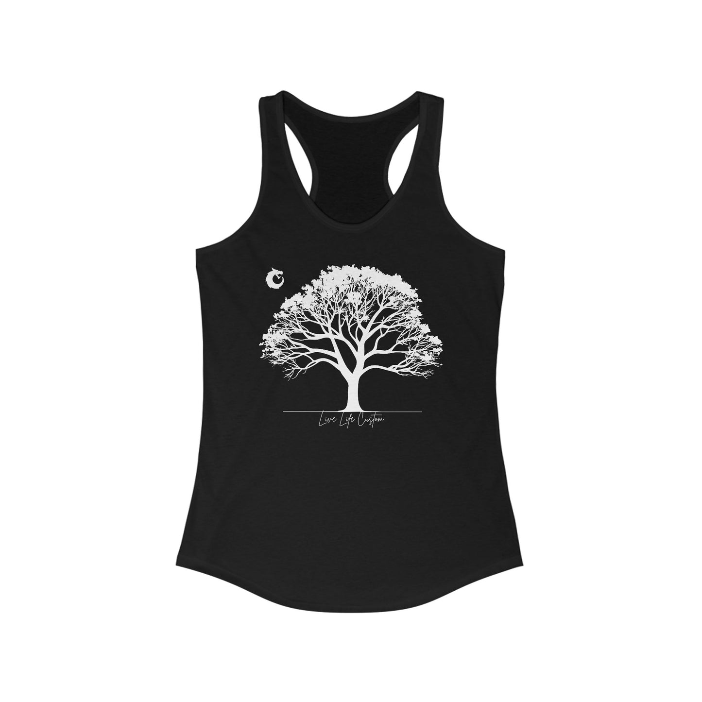 Women's Ideal Racerback Tank - White Tree