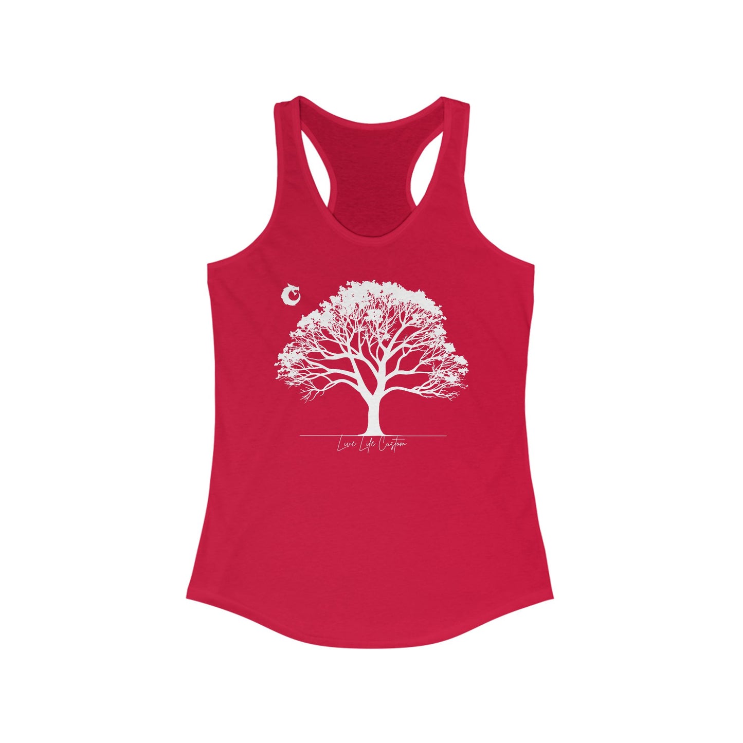 Women's Ideal Racerback Tank - White Tree