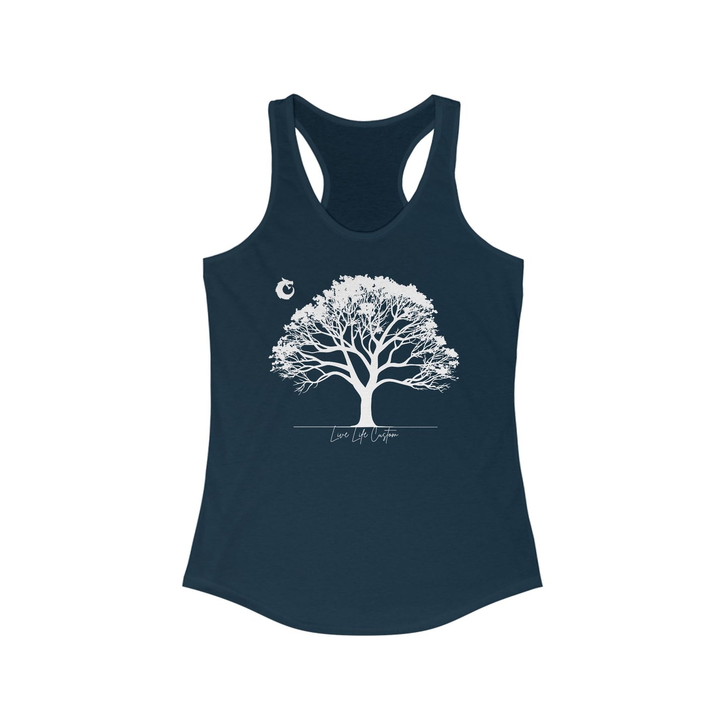 Women's Ideal Racerback Tank - White Tree