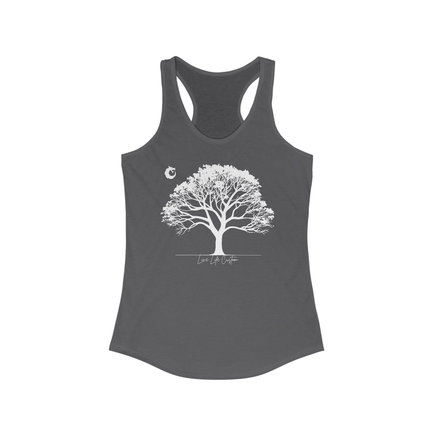Women's Ideal Racerback Tank - White Tree