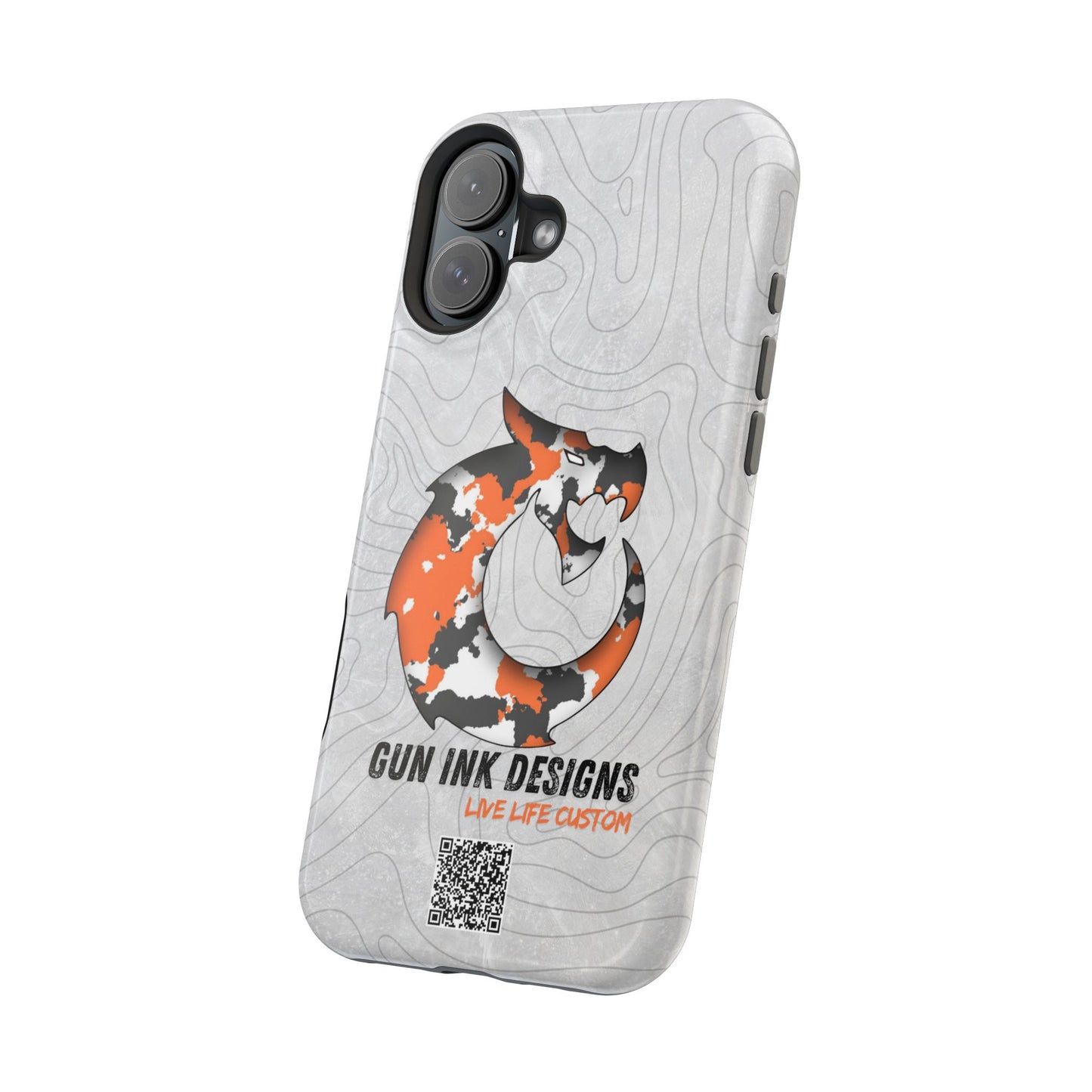 Magnetic Tough Cases - Topo QR code