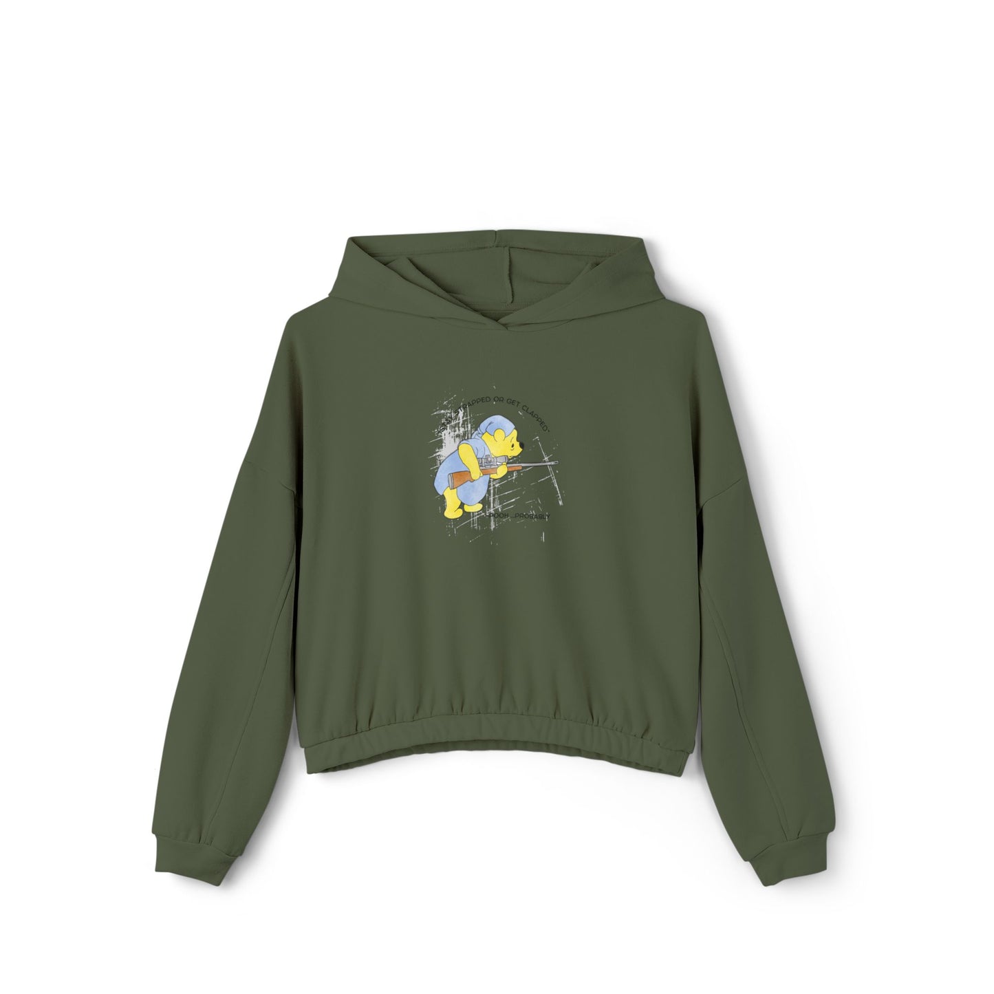 Women's Cinched Bottom Hoodie - Stay strapped