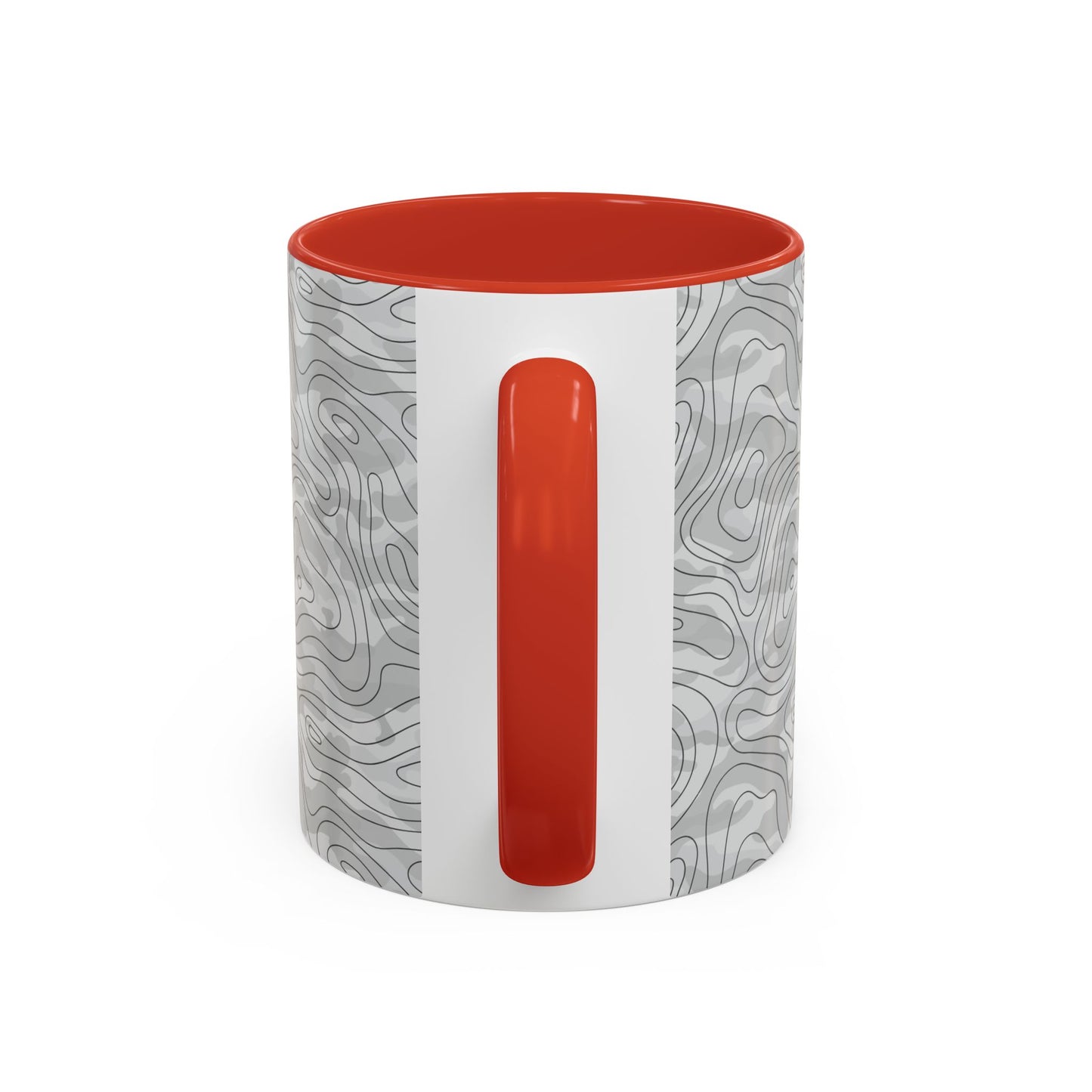 Accent Coffee Mug (11, 15oz) - Gray Topo Logo