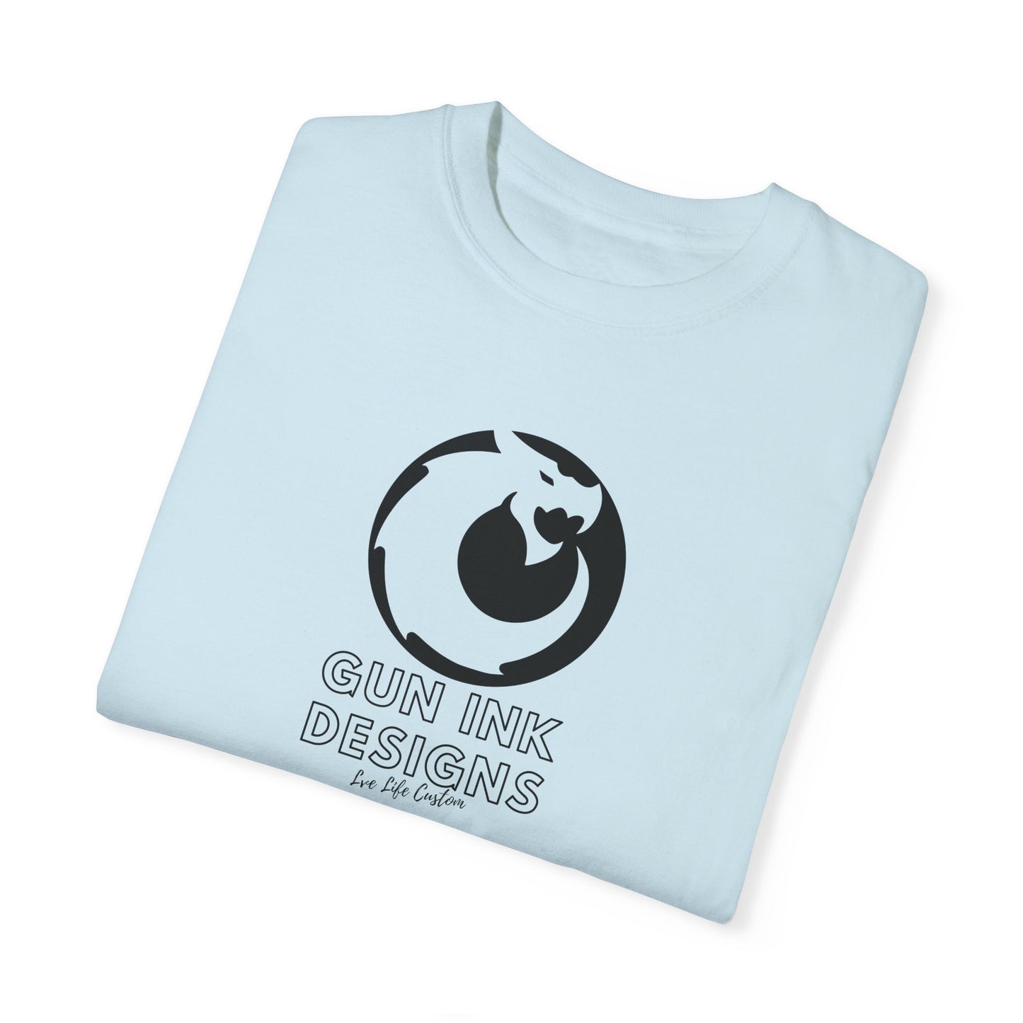 Garment-Dyed T-shirt - Black Circle Dragon