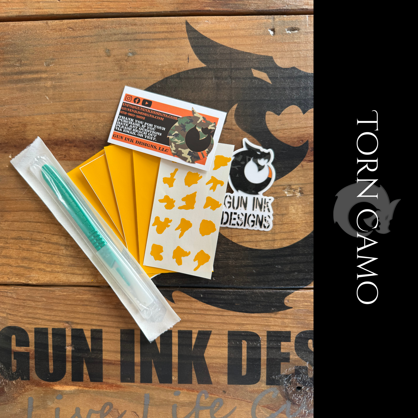 Vinyl Stencils - Torn Camo Kit