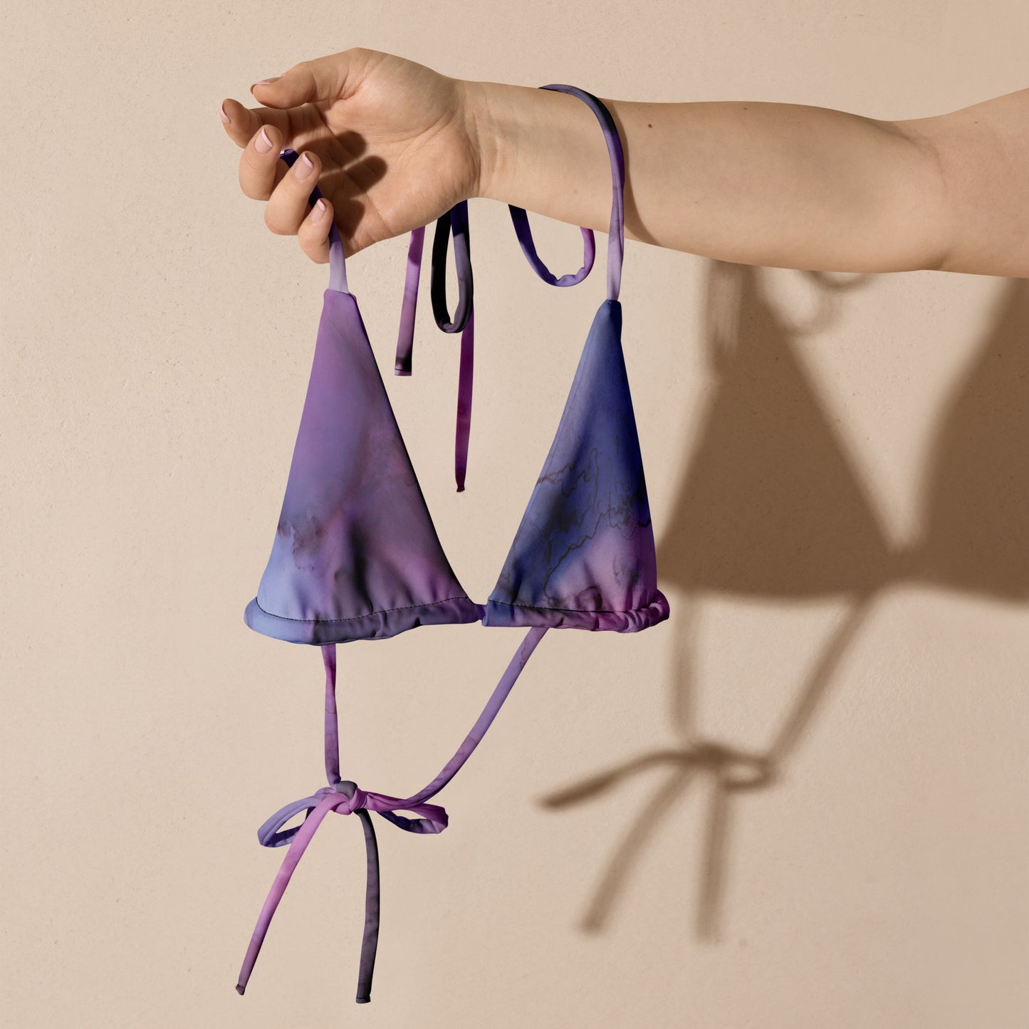 String bikini top - Purple Man Eater