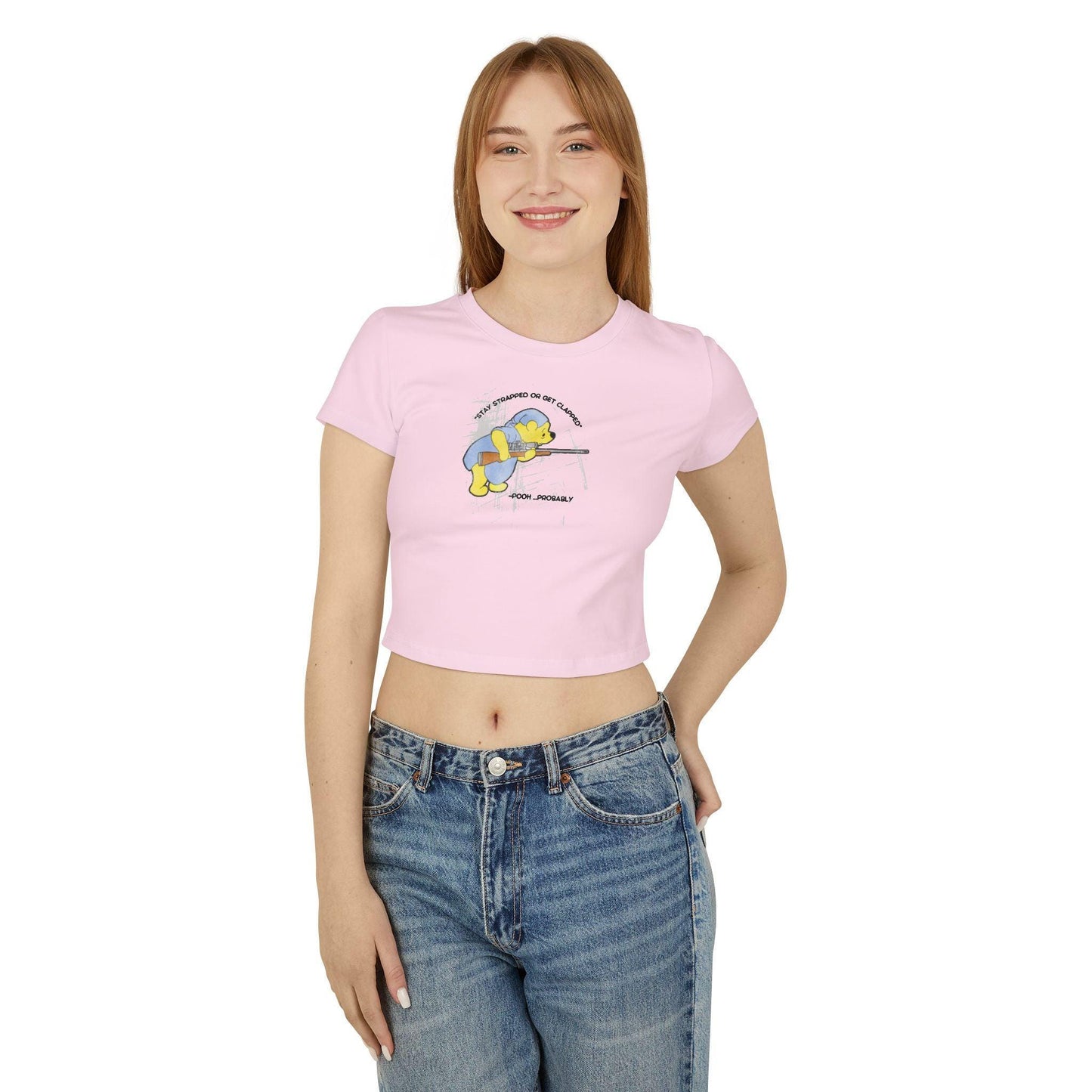 Women's Baby Tee - Stay Strapped