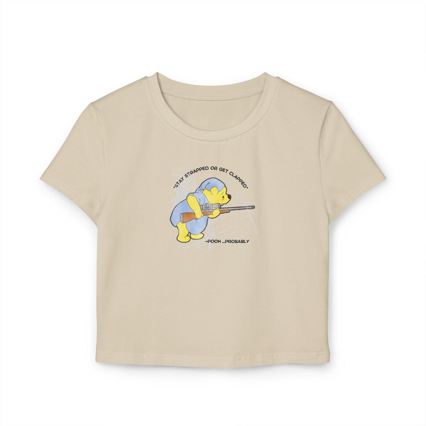 Women's Baby Tee - Stay Strapped