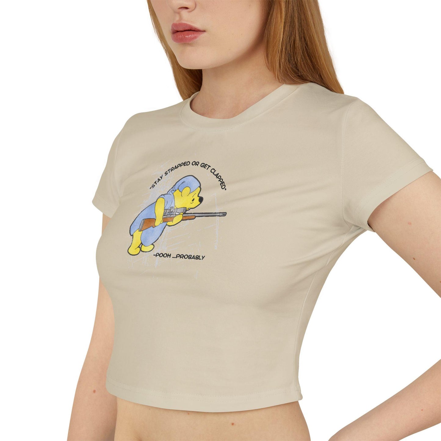 Women's Baby Tee - Stay Strapped