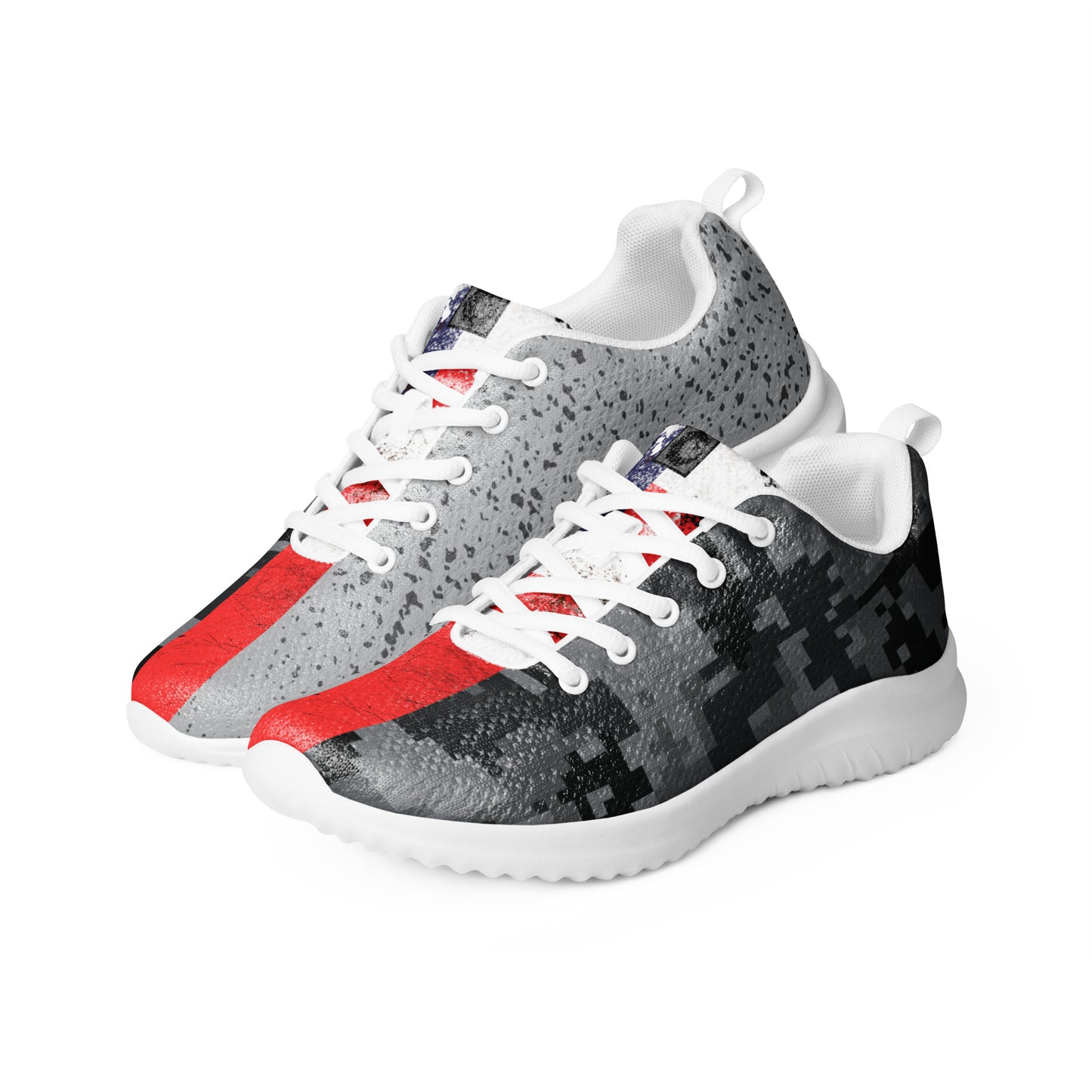 Men’s athletic shoes - Camo with a touch of America