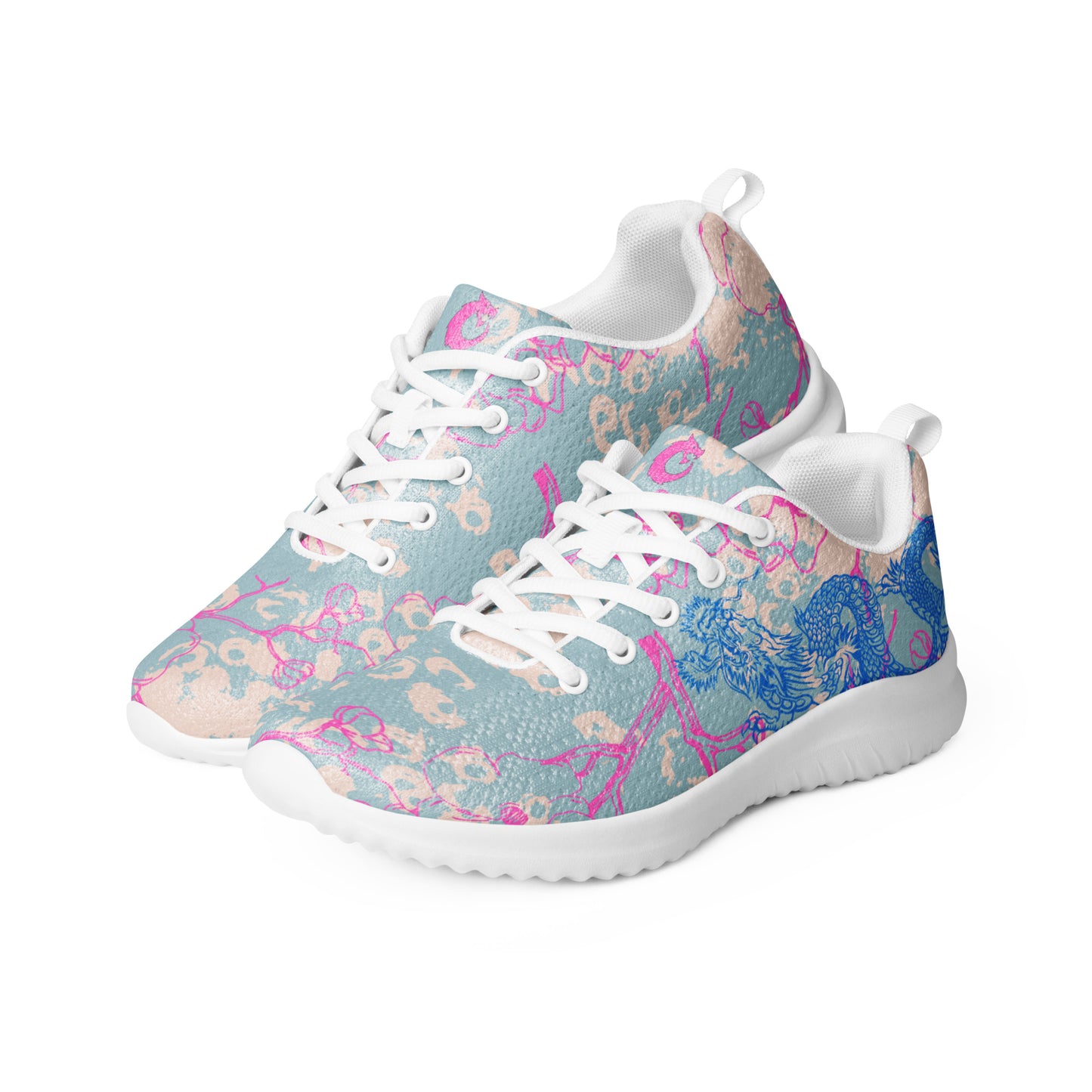 Women’s athletic shoes - Dragon in a Cherry Tree