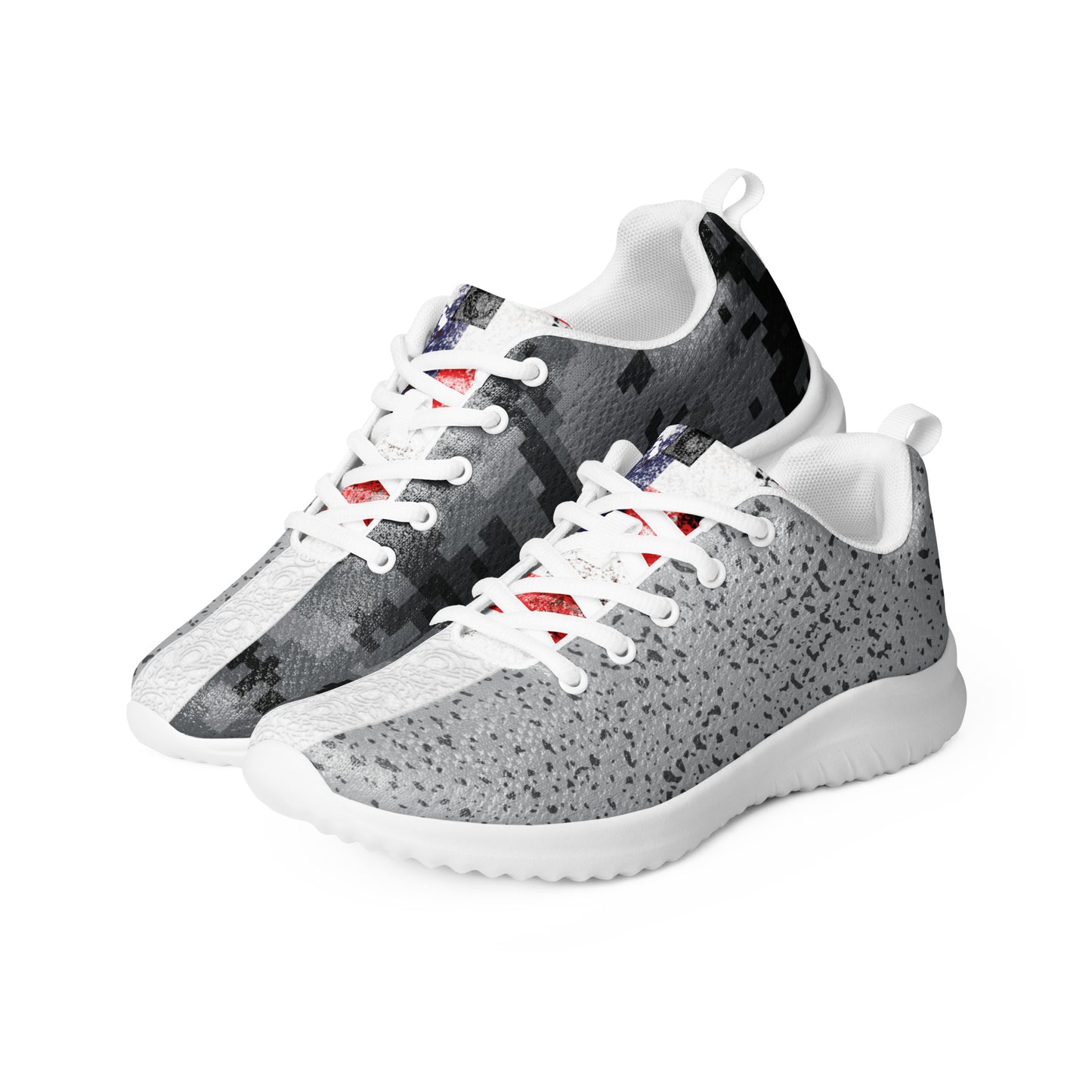 Women’s athletic shoes - Digital Camo and Gray