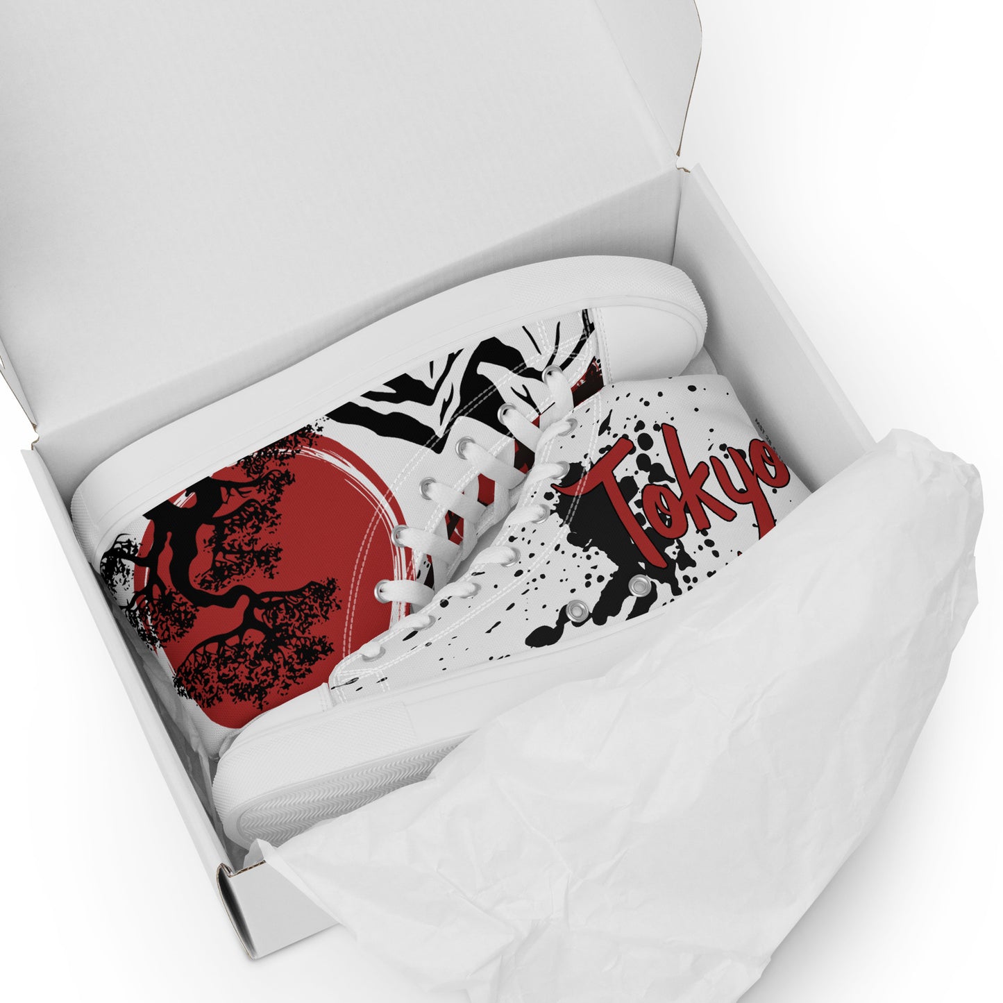 Women’s high top canvas shoes - A nod to Japan