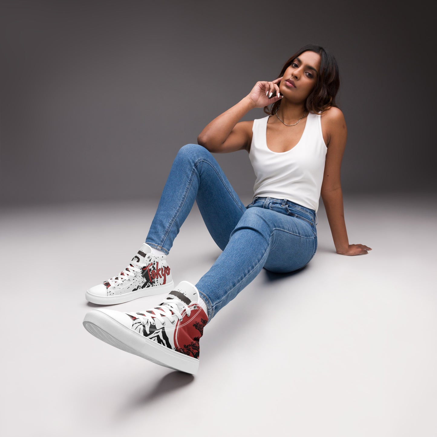 Women’s high top canvas shoes - A nod to Japan