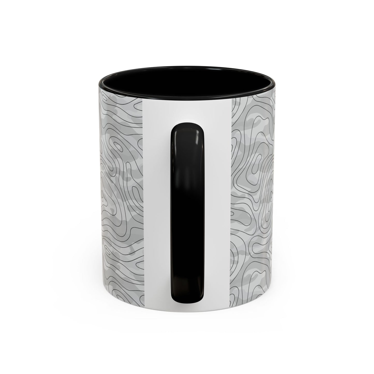 Accent Coffee Mug (11, 15oz) - Gray Topo Logo