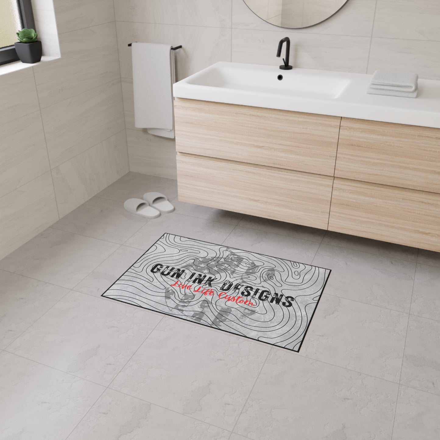 Heavy Duty Floor Mat - Topo Flag Logo