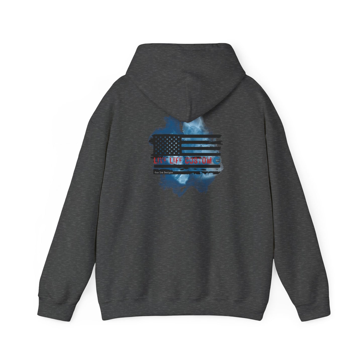 Heavy Blend™ Hooded Sweatshirt - Water Color Flag