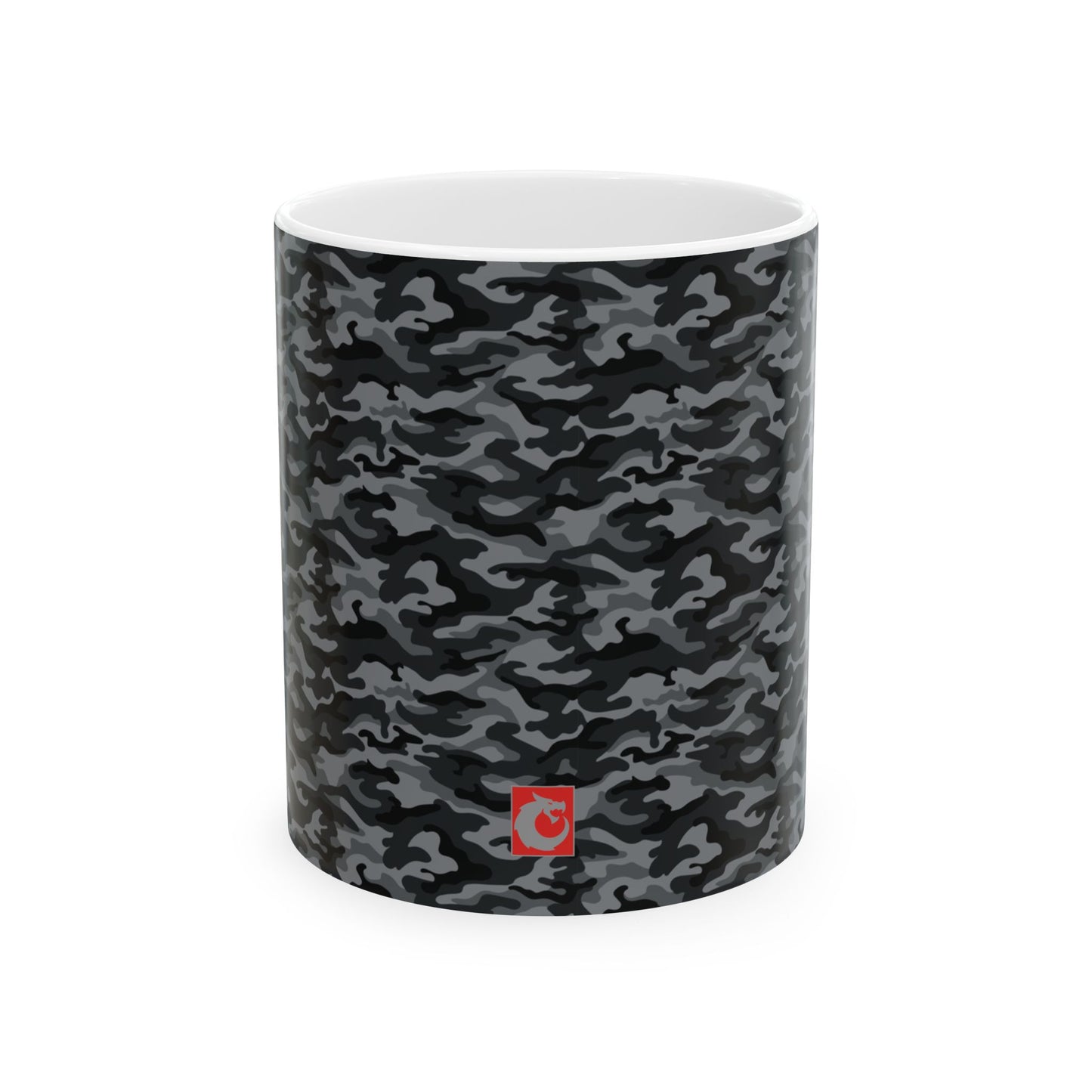 Ceramic Mug, (11oz, 15oz) - Dark Camo